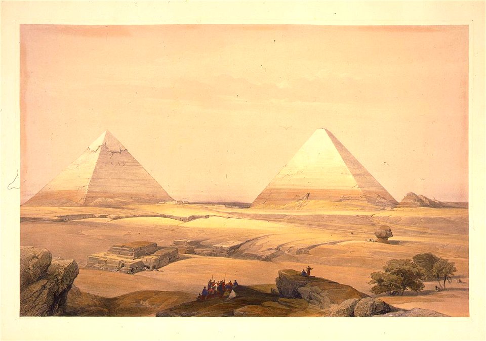Pyramids of Geezeh. Free illustration for personal and commercial use.
