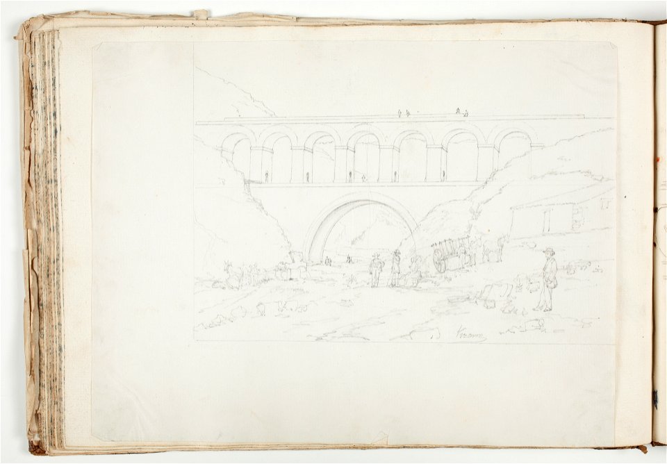 Puente-acueducto de la Sima (obras del Canal de Isabel II)
