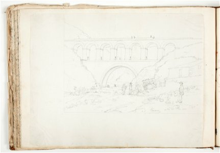 Puente-acueducto de la Sima (obras del Canal de Isabel II)