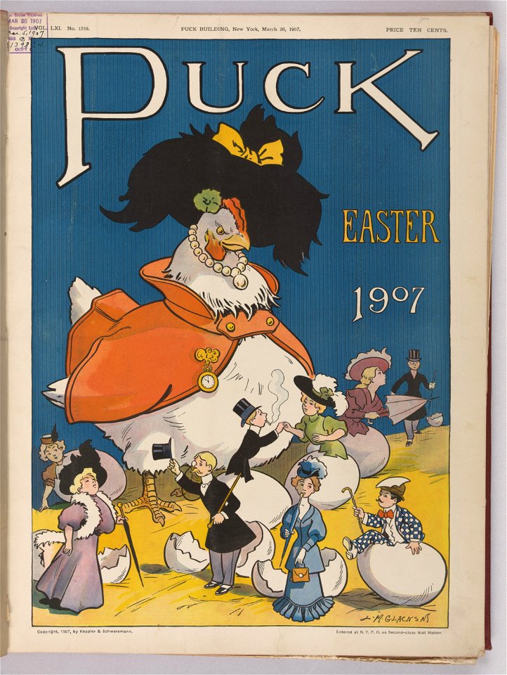 Puck Easter 1907 - L.M. Glackens. LCCN2011647186