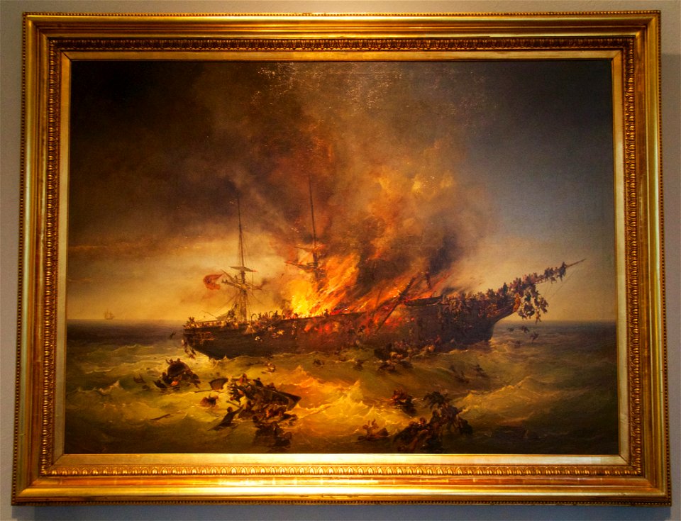 Sinking of the emigrant ship Austria on 13th September 1858