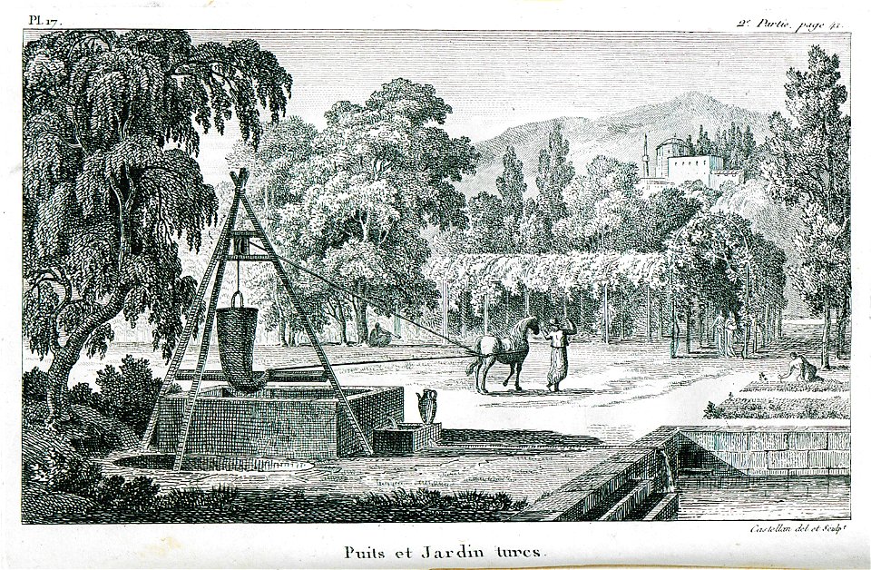 Puits et jardin turcs - Castellan Antoine-laurent - 1808