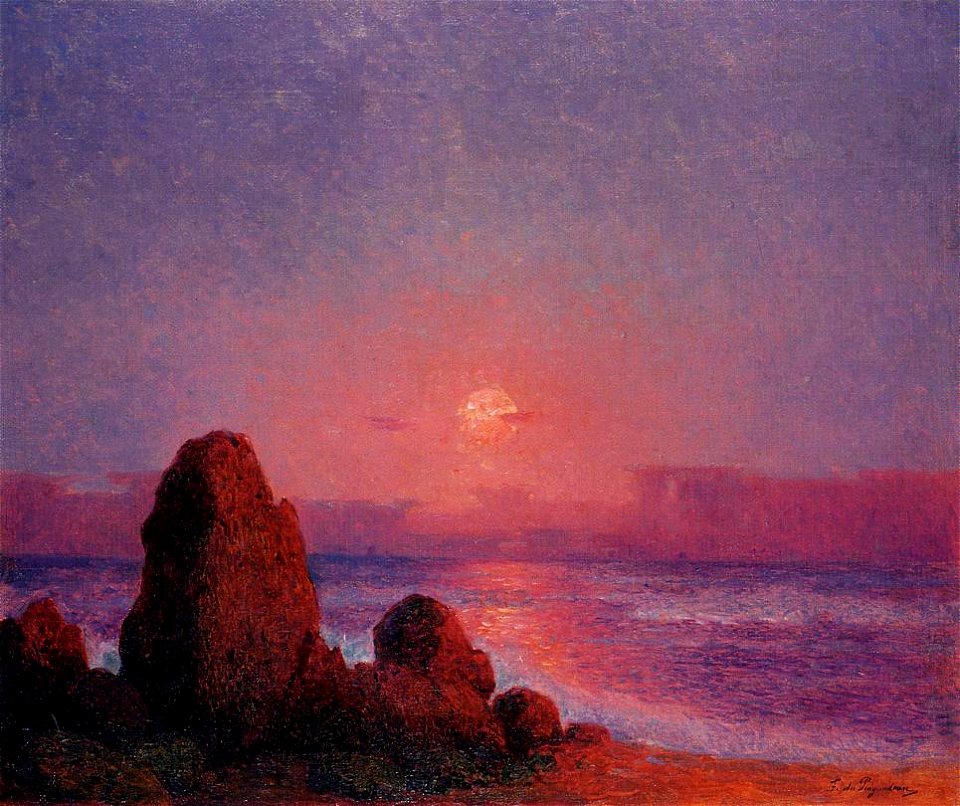 Puigaudeau, Ferdinand du - Sunset of the Breton Coast