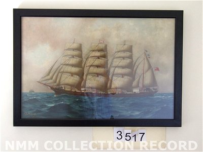The barque Norma RMG RP6508. Free illustration for personal and commercial use.