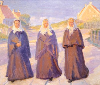 På vej til kirke