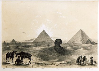 Pyramid of Ghizeh - Allan John H - 1843. Free illustration for personal and commercial use.