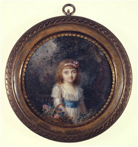 Périn-Salbreux, Louis-Lié - Portrait de fillette dans un parc - J 752 - Musée Cognacq-Jay. Free illustration for personal and commercial use.
