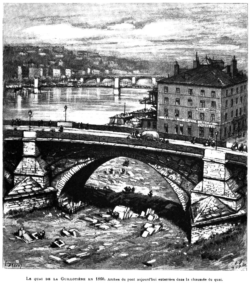 Quai de la Guillotière (1860)