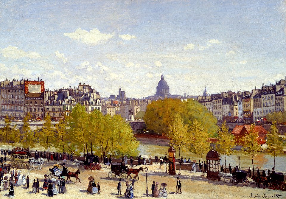 Quai du Louvre 1867, by Claude Monet