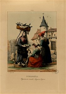 Pyrénées - Paysannes au marché de Bagnères-Bigorres (sic) - Fonds Ancely - B315556101 A PINGRET 029