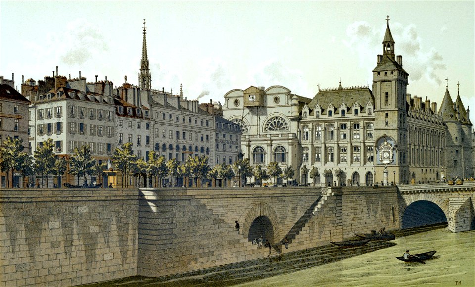 Quai aux fleurs, 1855