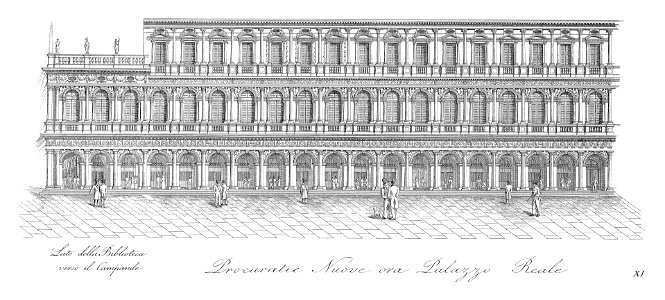 Quadri-Moretti, Piazza San Marco (1831), 11. Free illustration for personal and commercial use.