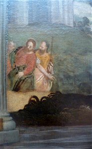 Pèlerins d'Emmaüs Veronese - left side detail