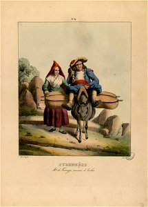 Pyrénées - Marchands de fromages, environs de Tarbes - Fonds Ancely - B315556101 A PINGRET 041