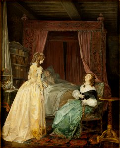Queen Kristina of Sweden Visiting Professor Saumaise (Niclas Lafrensen d.y.) - Nationalmuseum - 24019
