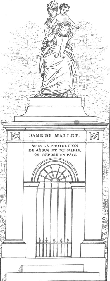 Quaglia - Le père Lachaise ou Recueil de dessins des principaux monuments de ce cimetière - Planche 11b3