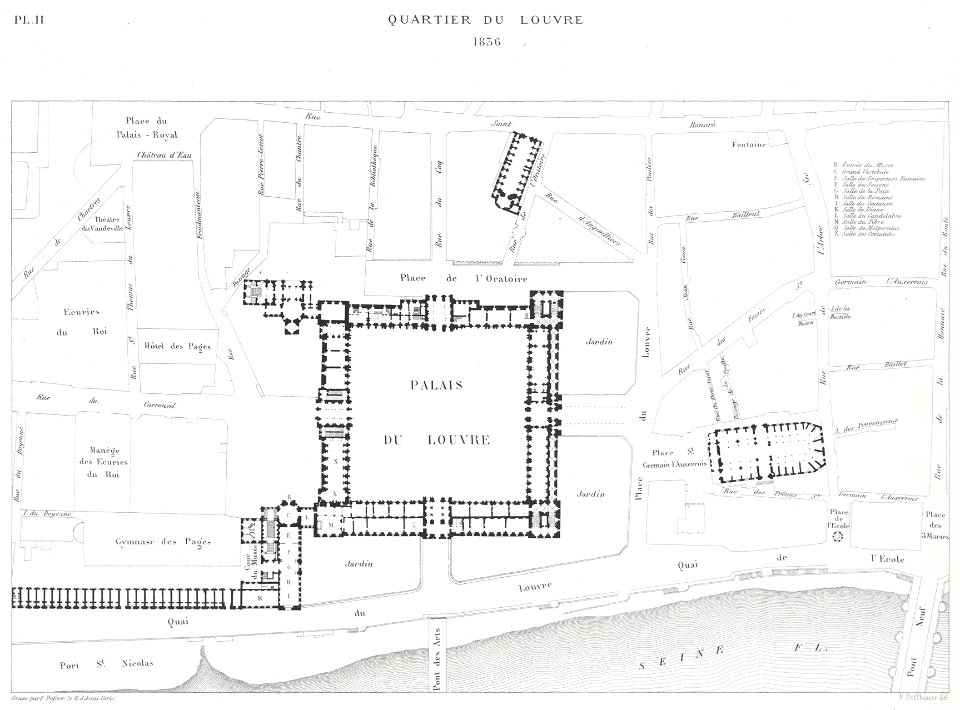 Quartier du Louvre, 1836
