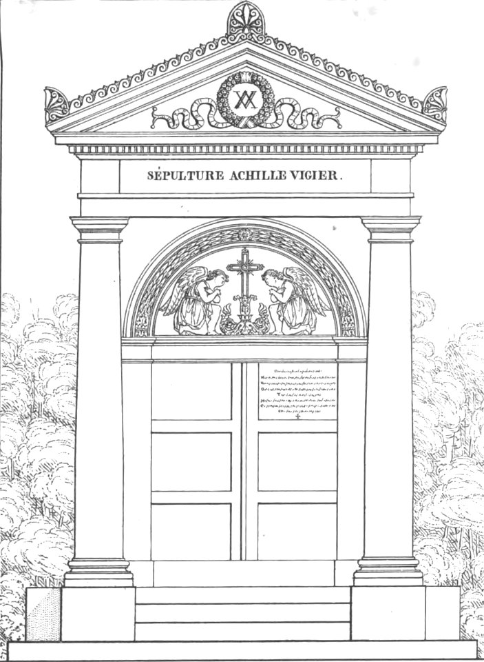 Quaglia - Le père Lachaise ou Recueil de dessins des principaux monuments de ce cimetière - Planche 14 (cropped)