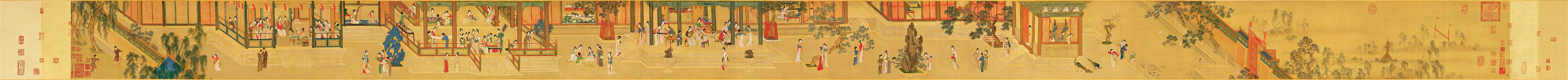 Qiu Ying Spring morning in the Han palace