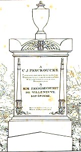 Quaglia - Le père Lachaise ou Recueil de dessins des principaux monuments de ce cimetière - Planche 2c - Panckoucke