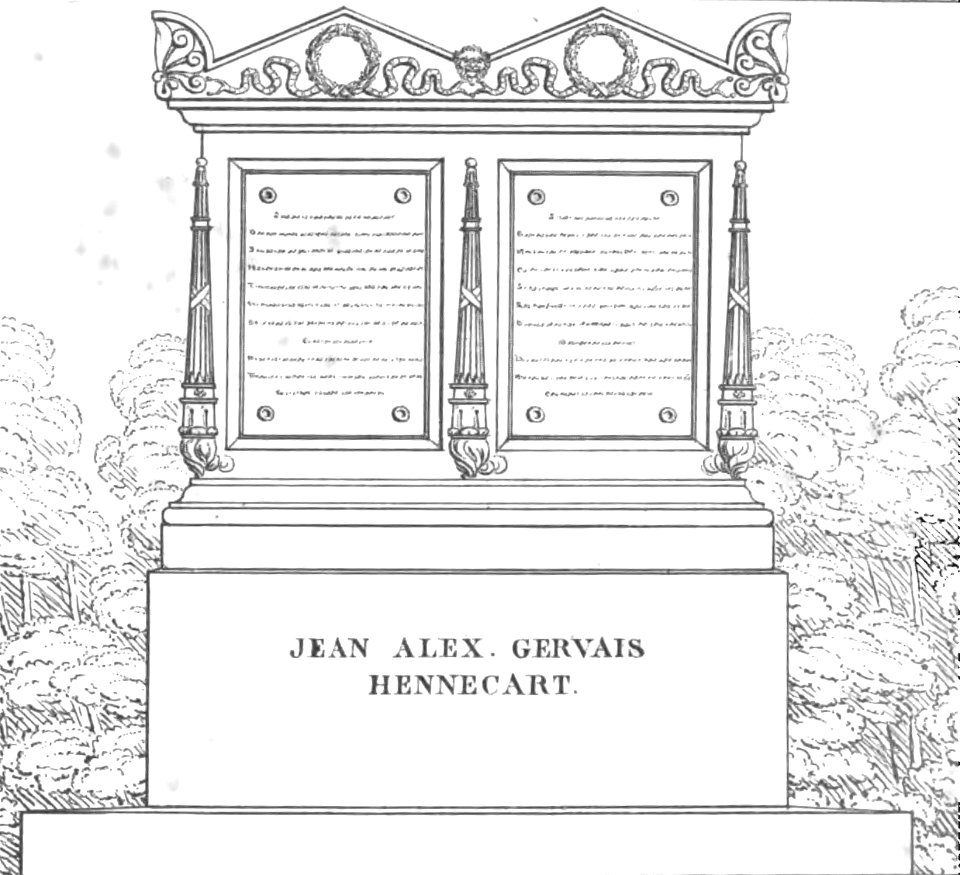Quaglia - Le père Lachaise ou Recueil de dessins des principaux monuments de ce cimetière - Planche 4b2