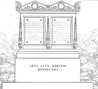 Quaglia - Le père Lachaise ou Recueil de dessins des principaux monuments de ce cimetière - Planche 4b2