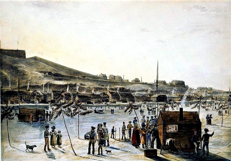 Quebec from the Ice Bridge of 1830