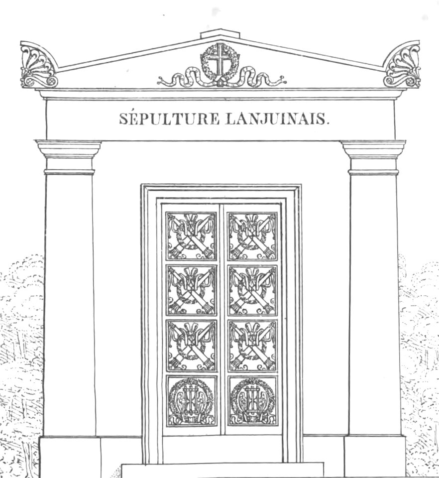Quaglia - Le père Lachaise ou Recueil de dessins des principaux monuments de ce cimetière - Planche 7a1