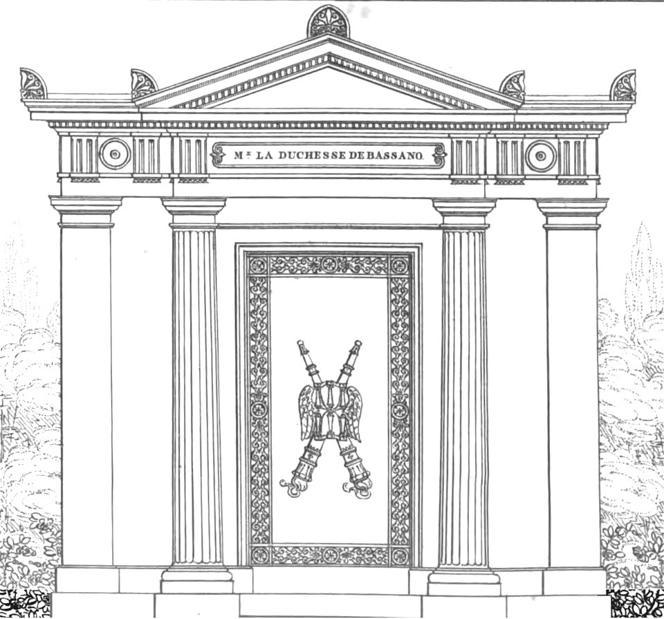 Quaglia - Le père Lachaise ou Recueil de dessins des principaux monuments de ce cimetière - Planche 8b2