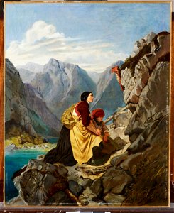 Queen Victoria, Queen of the United Kingdom (1819-1901) - Tyrolese Woman and Child after Philip Foltz - RCIN 408362 - Royal Collection