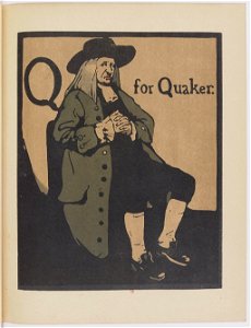 Q for Quaker - An Alphabet by William Nicholson (1899)