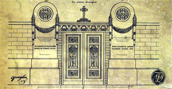 Quaglia - Le père Lachaise ou Recueil de dessins des principaux monuments de ce cimetière - Planche 1 (cropped)