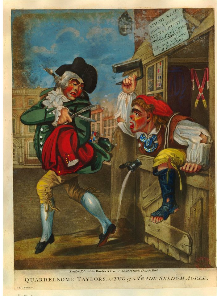 Quarrelsome Taylors, or Two of a Trade seldom agree (BM 1935,0522.1.204)