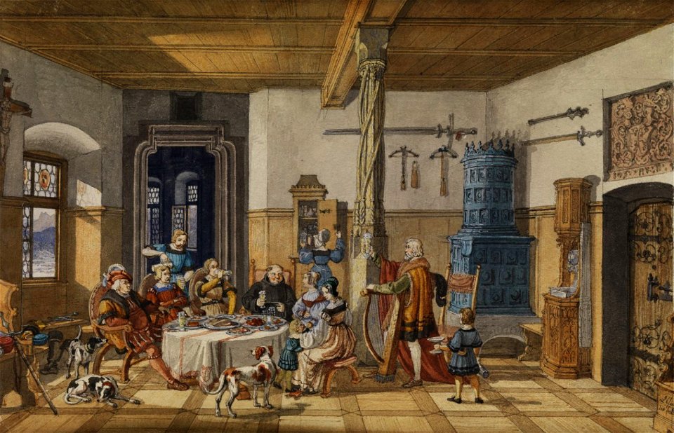 Quaglio Interieur Schloss Tratzberg