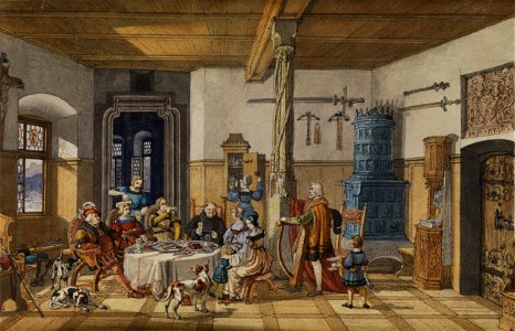 Quaglio Interieur Schloss Tratzberg