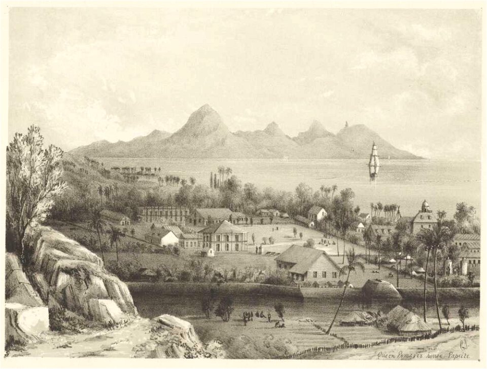 Queen Pomare's house, Papeite, by Conway Mordaunt Shipley
