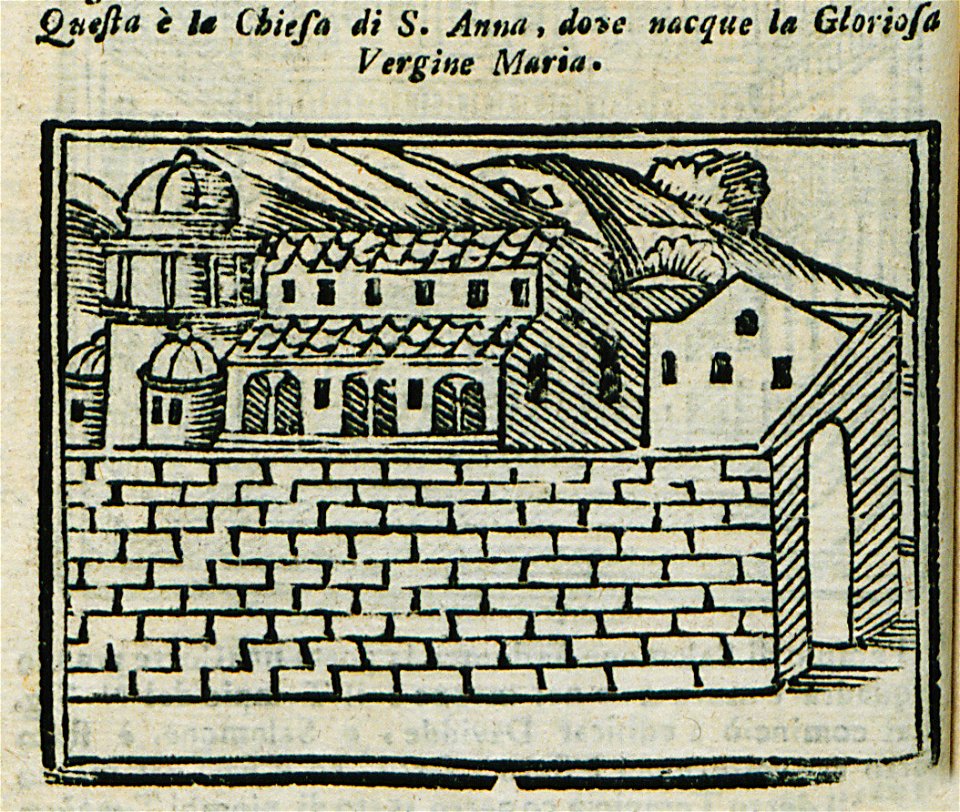 Questa è la Chiesa di Santa Anna, dove nacque la Gloriosa Vergine Maria - Bianco Noe - 1600