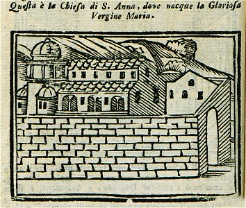 Questa è la Chiesa di Santa Anna, dove nacque la Gloriosa Vergine Maria - Bianco Noe - 1600