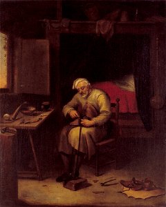 Q.G. van Brekelenkam - Schoenmaker - AA702 - Cultural Heritage Agency of the Netherlands Art Collection