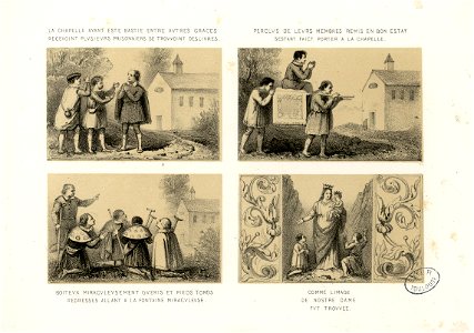 Quatre illustrations des miracles de Betharram - Fonds Ancely - B315556101 A GORSE 12 036