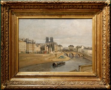 Quai des Orfèvres et pont Saint-Michel by Jean-Baptiste Corot (Carnavalet P 1378) 01