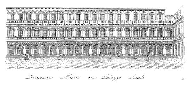 Quadri-Moretti, Piazza San Marco (1831), 10. Free illustration for personal and commercial use.