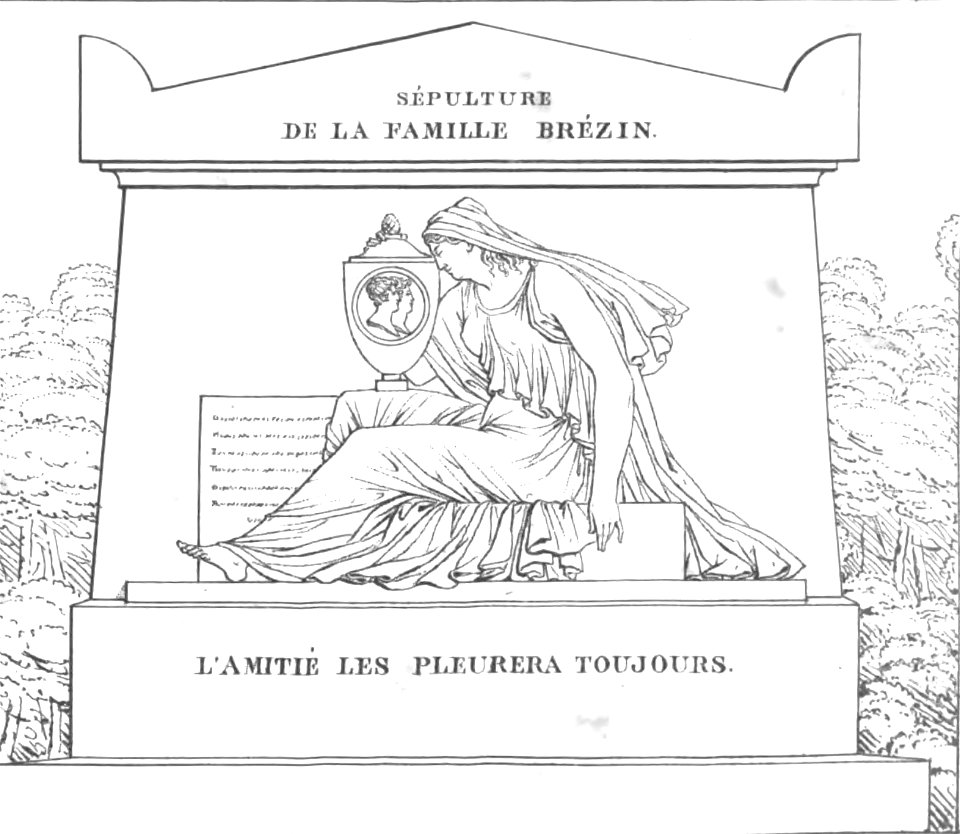 Quaglia - Le père Lachaise ou Recueil de dessins des principaux monuments de ce cimetière - Planche 4c2