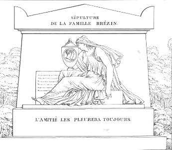 Quaglia - Le père Lachaise ou Recueil de dessins des principaux monuments de ce cimetière - Planche 4c2