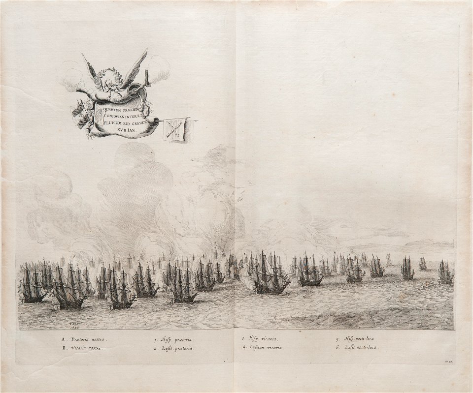 Quartum Praelium Coniovian Inter et Fluvium Rio Grande XVII lan, da Coleção Brasiliana Iconográfica