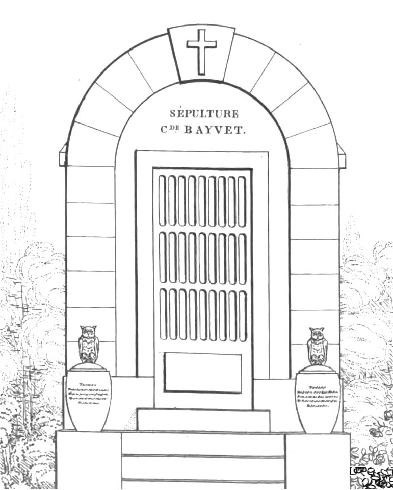 Quaglia - Le père Lachaise ou Recueil de dessins des principaux monuments de ce cimetière - Planche 8b1