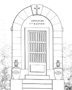 Quaglia - Le père Lachaise ou Recueil de dessins des principaux monuments de ce cimetière - Planche 8b1
