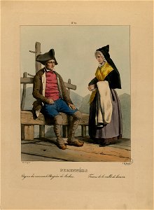 Pyrénées - Paysan des environs de Bagnères de Luchon - Femme de la vallée de Louron - Fonds Ancely - B315556101 A PINGRET 031