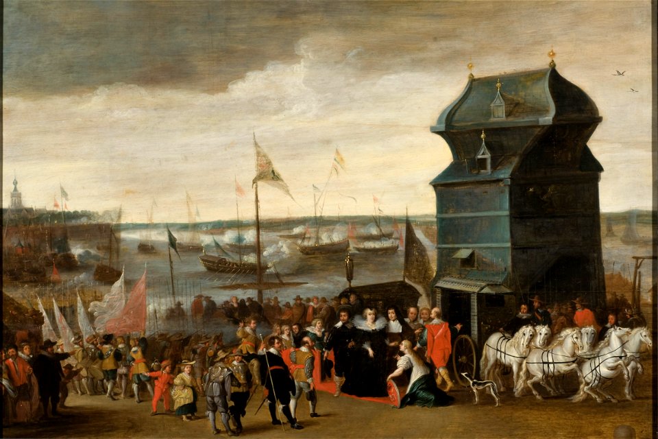 Queen Marie de Medici Disembarking in Antwerp - Nationalmuseum - 17434