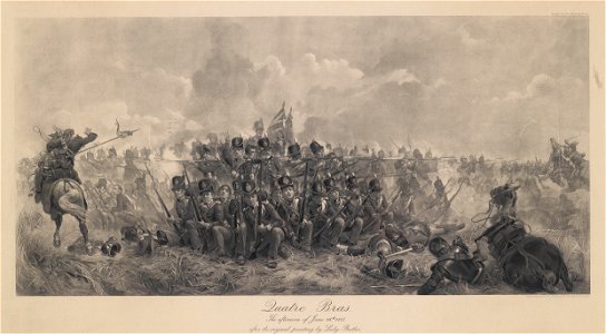 Quatre Bras 1815 after Lady Butler